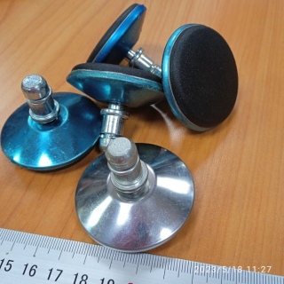 Глайдер хром шток 11мм (5 шт.) 