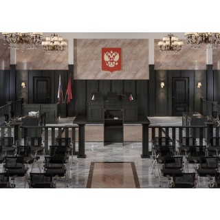 Мебель для зала суда 